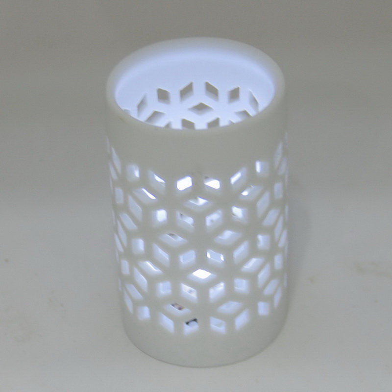 Graceful Custom Pattern Embossed Design Home Decor Ceramic Night Light for Kids