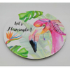 Stylish Outdoor Decoration Flamingo Melamine Plastic Plate