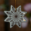 Wholesale Custom Christmas Accessories Ceramic Pendant