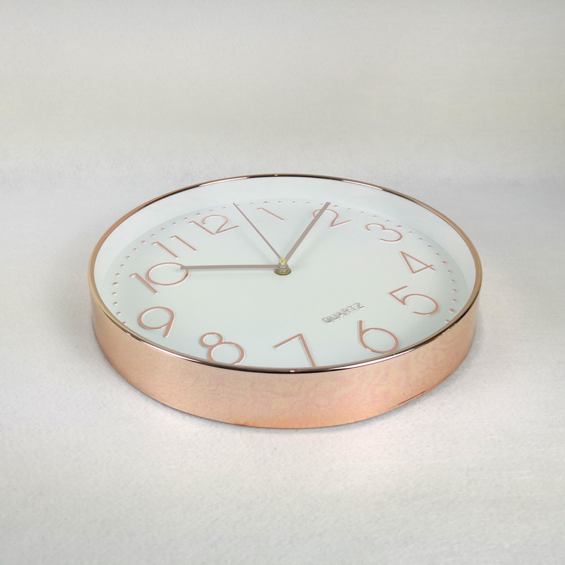 10 /12 Inch Round Custom Cheap Plastic Printed Simple Wall Clock for Promotion