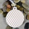 Porcelain Hanging Stand White Ceramic Blank Sublimation Christmas Tree Ornament