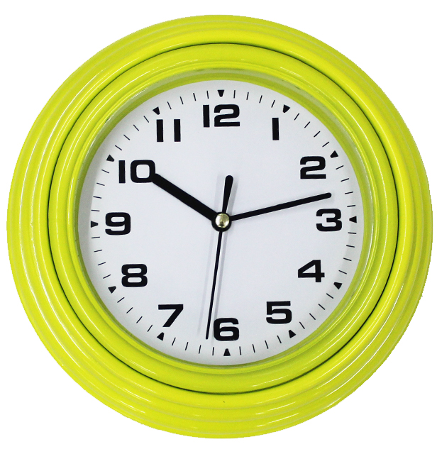12 Inch Promotion Red Color Plastic Wall Clock Cheap Clock