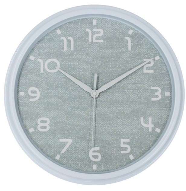 New Pure White 3D Wall Clock With Colors Frame & Special Second Hand
