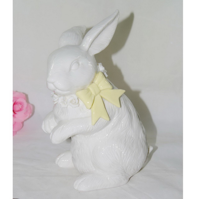 Decorative Ceramic Rabbit Figurine Easter Gift Rabbit