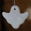 Sublimation Lanyard White Ceramic Porcerlian Pendant Custom Gift Heat Transfer Sublimation Ornament
