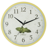 China Style Green Leaf Wall Clock For School Decoration