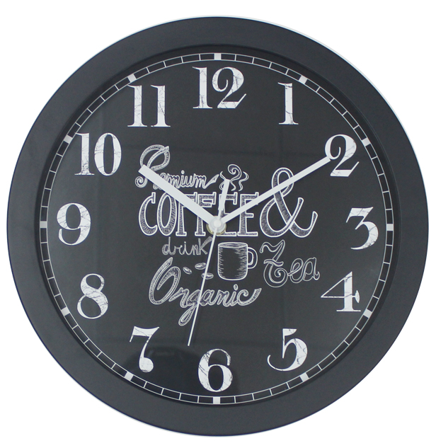 High Quality Cool Design Black Wall Clock for Man