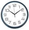 Clear Glass Wall Clock with Thermometer And Hygrometer