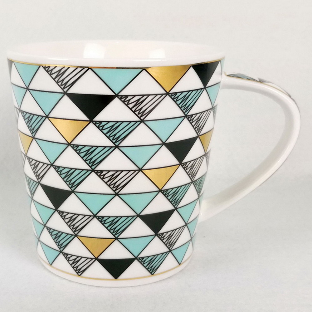 Wholesale unique design customize logo decal ceramic coffee mug 