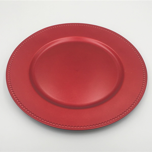 Vintage Ware Red Dish Melamine Plastic Plates Retro