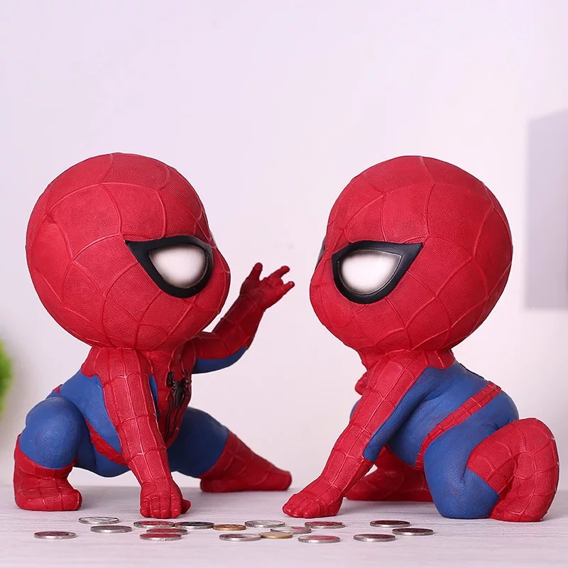 Polyresin Funny Spiderman Money Box/cheap Piggy Bank for Sale