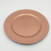 Wholesale Cheap Plastic Rose Gold Wedding Charger Plate