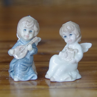 White Ceramic Porcelain Angel for Home