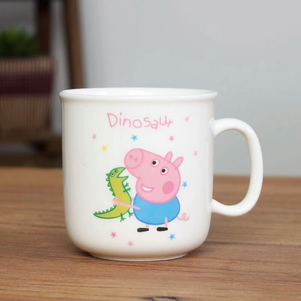 Hot Sale Peppa Pig Design Cute Kids Ceramic Mug Children Mug