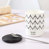 Promotional Custom Fashion Design Rhombus 600ml Ceramic Mug With C-Handle
