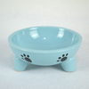 Wholesale New Creative Blue Custom Small Soup Pet Dog Ceramic Bowl