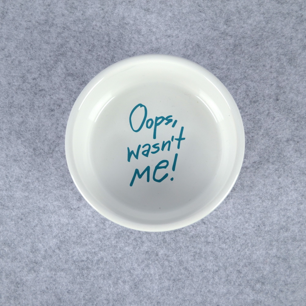High Quality Ceramic Dog Bowl Ceramic Print Cat Bowl 