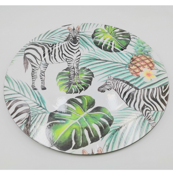 Wholesale Custom Logo Flower Plastic Decorative Pink Charger Plates