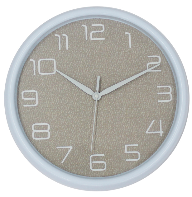 New Pure White 3D Wall Clock With Colors Frame & Special Second Hand