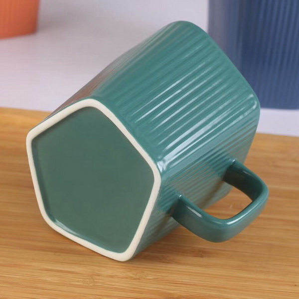 Colorful Design Purple Color Coffee Cup Ceramic Mug Glazed