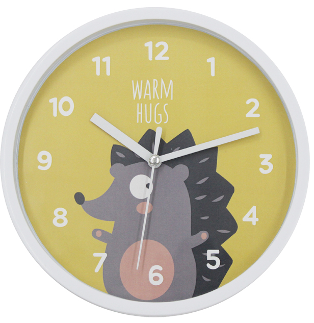 Cheap Plastic Wall Clock with Cute Sea Horse Design for Baby Kids