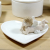 White Ceramic Bear Ring Holder