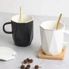 11oz Cat Design Ceramic Coffee Mug White And Black Water Mug Cup