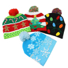 High Quality Knitted Beanie Light Up Led Christmas Light Hat 