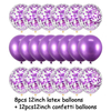 20Pcs Rose Gold Balloon Set Confetti Metallic Balloons