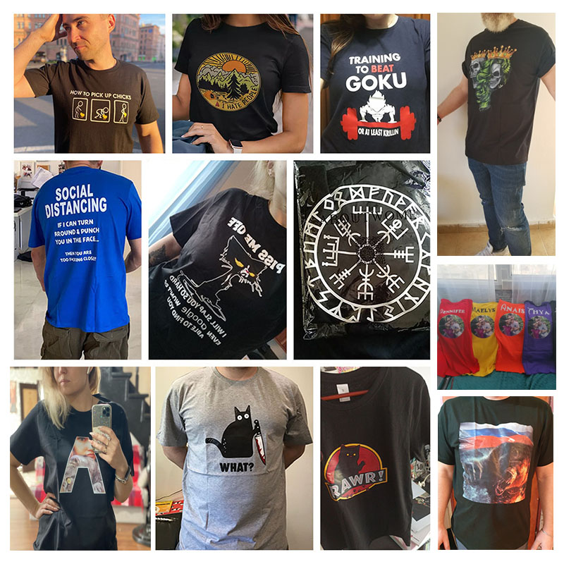 Custom Logo T-shirt Printing Logo Picture Text Team Name Men And Women 