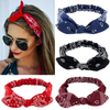 New Women Suede Soft Solid Print Headbands Vintage Cross Knot Elastic Hairbands