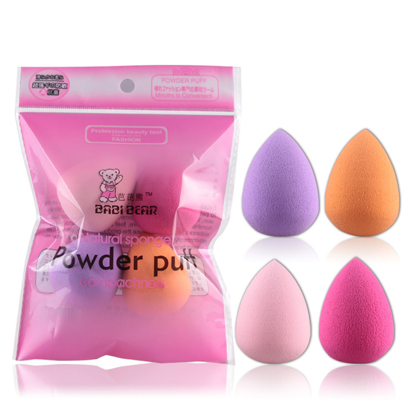 4pcs Foundation Sponge Facial Makeup Cosmetic Puff Base Liquid Powder 