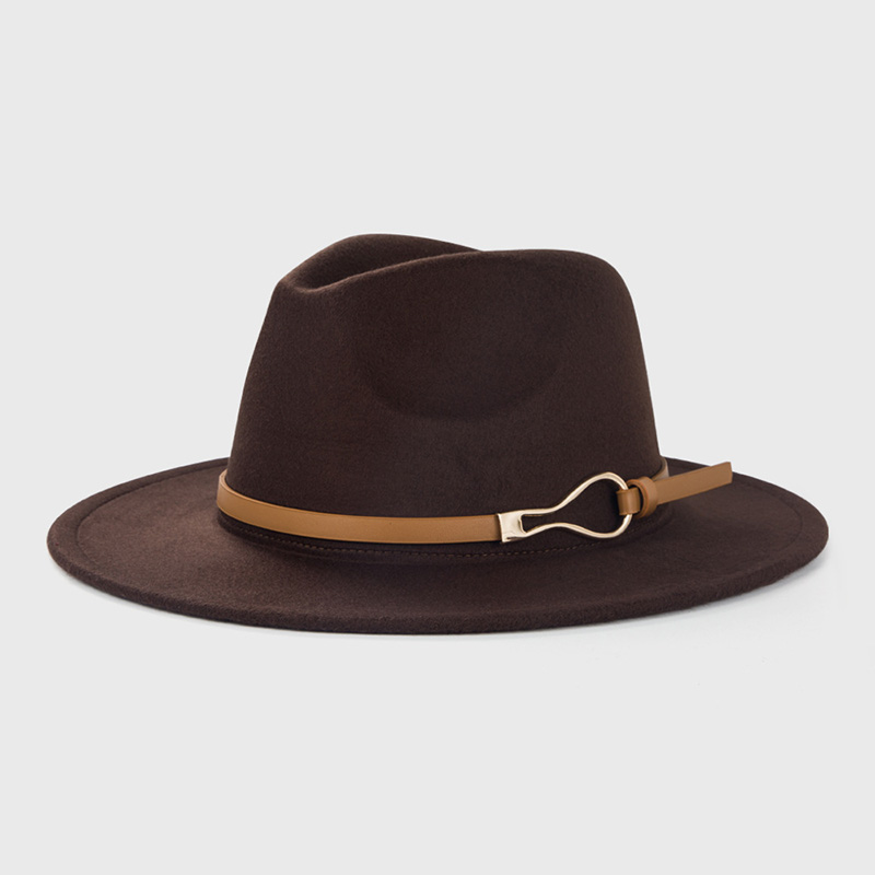 Fashion Wool Fedora Hat For Women Men Winter Autumn Church Jazz Hats Viking British Flat Brim Felt Hat Outdoor Casual Fedoras