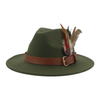 Free Sample 100% Australia Wool Felt Fedora Hat 2022 New Style Wide Brim Wool Felt Hat Custom Logo