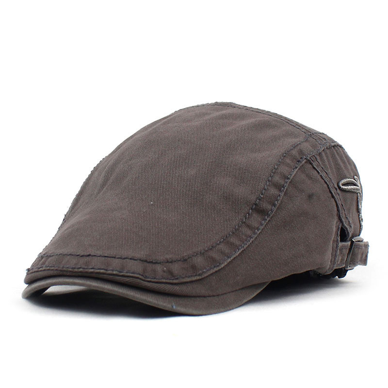  2022 Polyester Letter Embroidery Newsboy Caps Men Flat Peaked Cap Women Painter Beret Hats