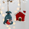 Christmas Resin Small Pendant Christmas Socks Gift Package Room Pendant Christmas Snowman Pendant Christmas Ornaments