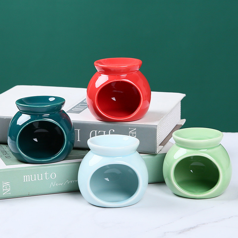 Classic American Ceramic Scented Candle Holders Incense Essential Oil Lamp Tealight Candle Holder Yoga Oil Burner Ornament