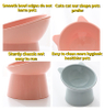Cat Bowl High Foot Dog Bowl Neck Protector Cat Pet Food Water Bowl Anti-tip Binaural Pet Feeding Cat Accessorie Pet Dessert Bowl