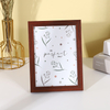 A4/7in Wooden Photo Studio Photo Frame Custom Home Bedroom Living Room Decoration Wooden Photo Frame Decoration European Simple