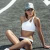 Sexy One Shoulder Women's High Personality Oblique Sports Bra Running Fitness Bra Yoga Top Gym Clothing Athletic Underwear