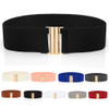 Metal Buckle Lady Fashion Cummerbands Stretch Cinch Waistband Dress Waist Belt