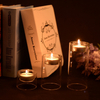 Tealight Glass Candle Holders for Wedding Centerpiece, Versatile, Flowers Vase,Home Decoration Windowsill amp Festival