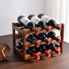 Wine Bottle Vintage Wooden Wine Rack Cabinet Holders Shelf Free Standing Holders Barware Storage Wine Racks Home Bar Gadgets