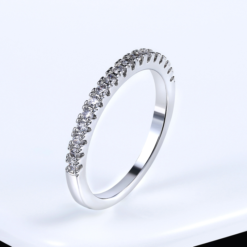 Love Cute Wedding Engagement Rings for Women Micro Pave CZ Crystal Sliver Color Dainty Ring Fashion Jewelry All Size