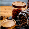 3pcs 250-1550ml Wood Lid Glass Airtight Canister Kitchen Storage Bottles Sealed Food Container Coffee Beans Grains Jars Orgnizer
