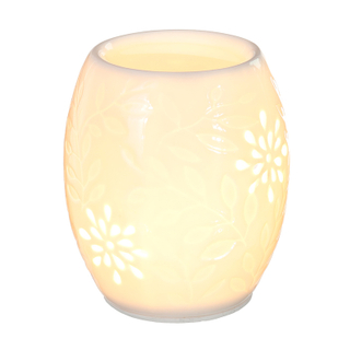Electronic Ceramic Aromatherapy Sleep Yoga Aroma Oil Burner Warmer Scented Candle Burner Wax Melt Warmer Night Lamp EU Plug