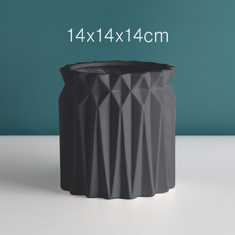 Modern Ceramic Plant Pot with Tray Indoor Outdoor Flower Pot Home Decorative Planter Nordic Plant Pot with Saucer Office Decor