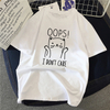 90s Graphic Rock Top Tees Female Simple Brush Drawing Cat T Shirt Harajuku Vintage T-shirt Fashion Queen Women&#39;s T Shirt