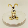 Alpaca Ring Holder Wedding Llama Jewelry Tower Ceramic Dish Plate Jewel Championship Ring Display Organizer Trinket Tray
