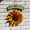 Artistic Sun And Moon Metal Wall Art for Indoors Or Outdoors with Rustic Finish